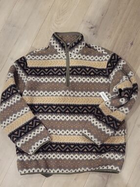 Men's Half-Zip Sherpa Pullover Sweater- Old Navy